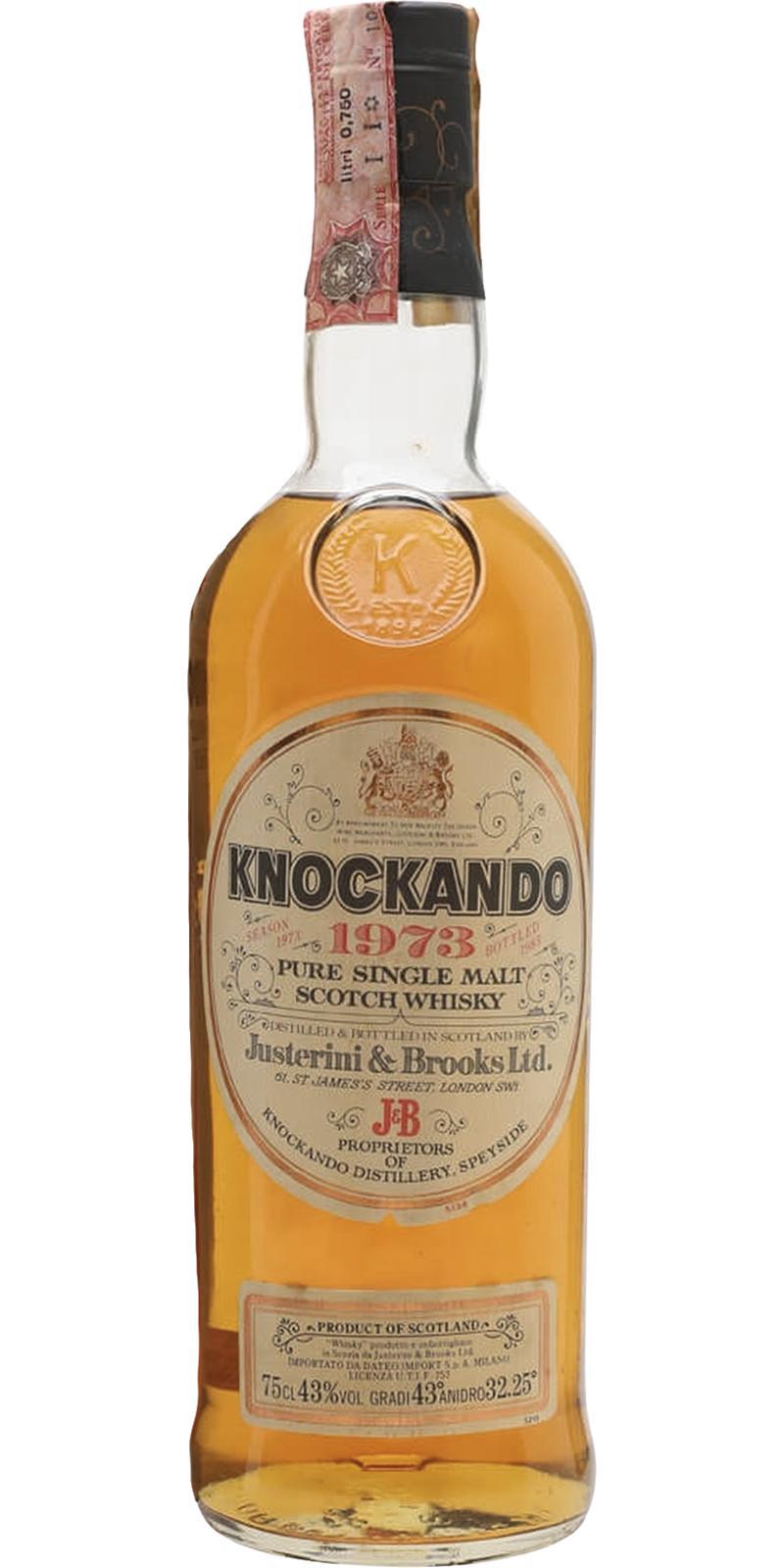 Knockando 1973  by Justerini & Brooks Ltd.