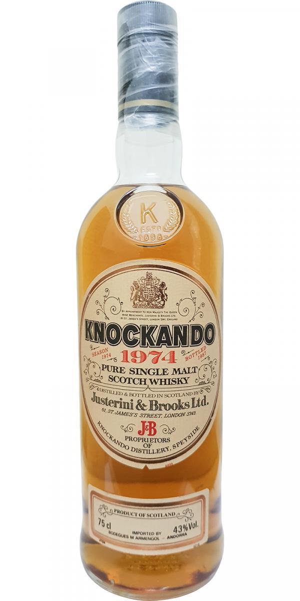 Knockando 1974  by Justerini & Brooks Ltd.