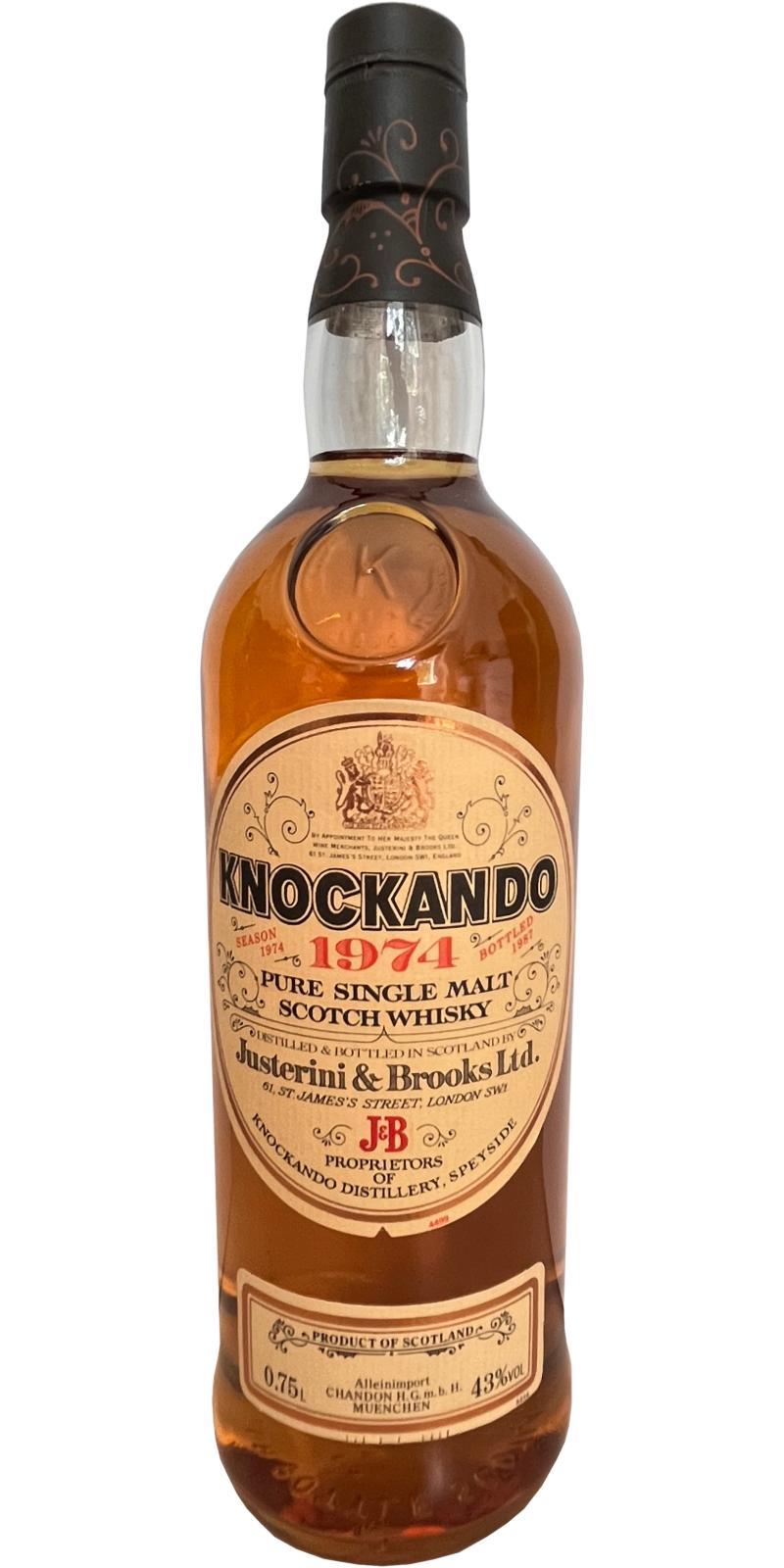 Knockando 1974  by Justerini & Brooks Ltd.