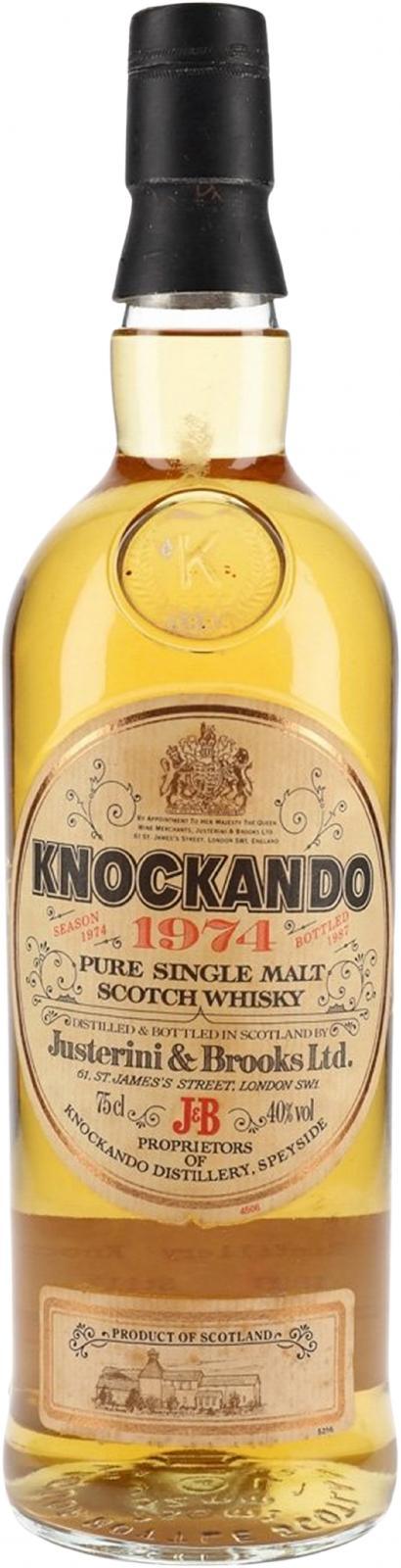 Knockando 1974  by Justerini & Brooks Ltd.