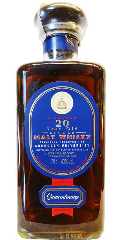 Knockando 1974 Quincentenary  for Aberdeen University