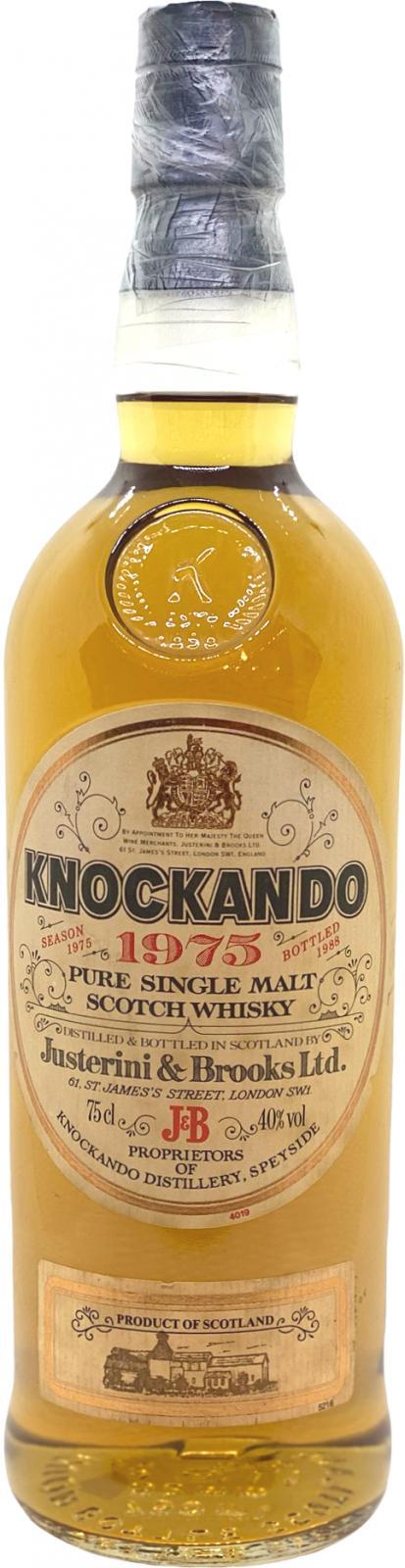 Knockando 1975  by Justerini & Brooks Ltd.