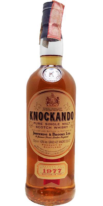 Knockando 1977  by Justerini & Brooks Ltd.