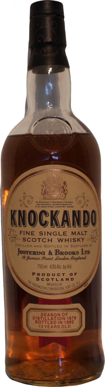 Knockando 1978  by Justerini & Brooks Ltd.
