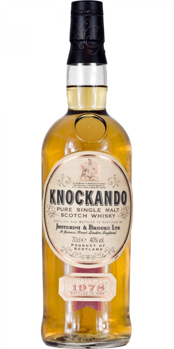 Knockando 1978  by Justerini & Brooks Ltd.