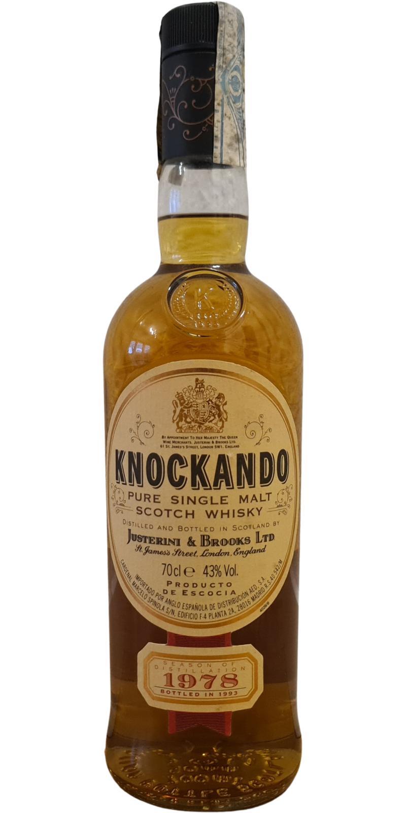 Knockando 1978  by Justerini & Brooks Ltd.