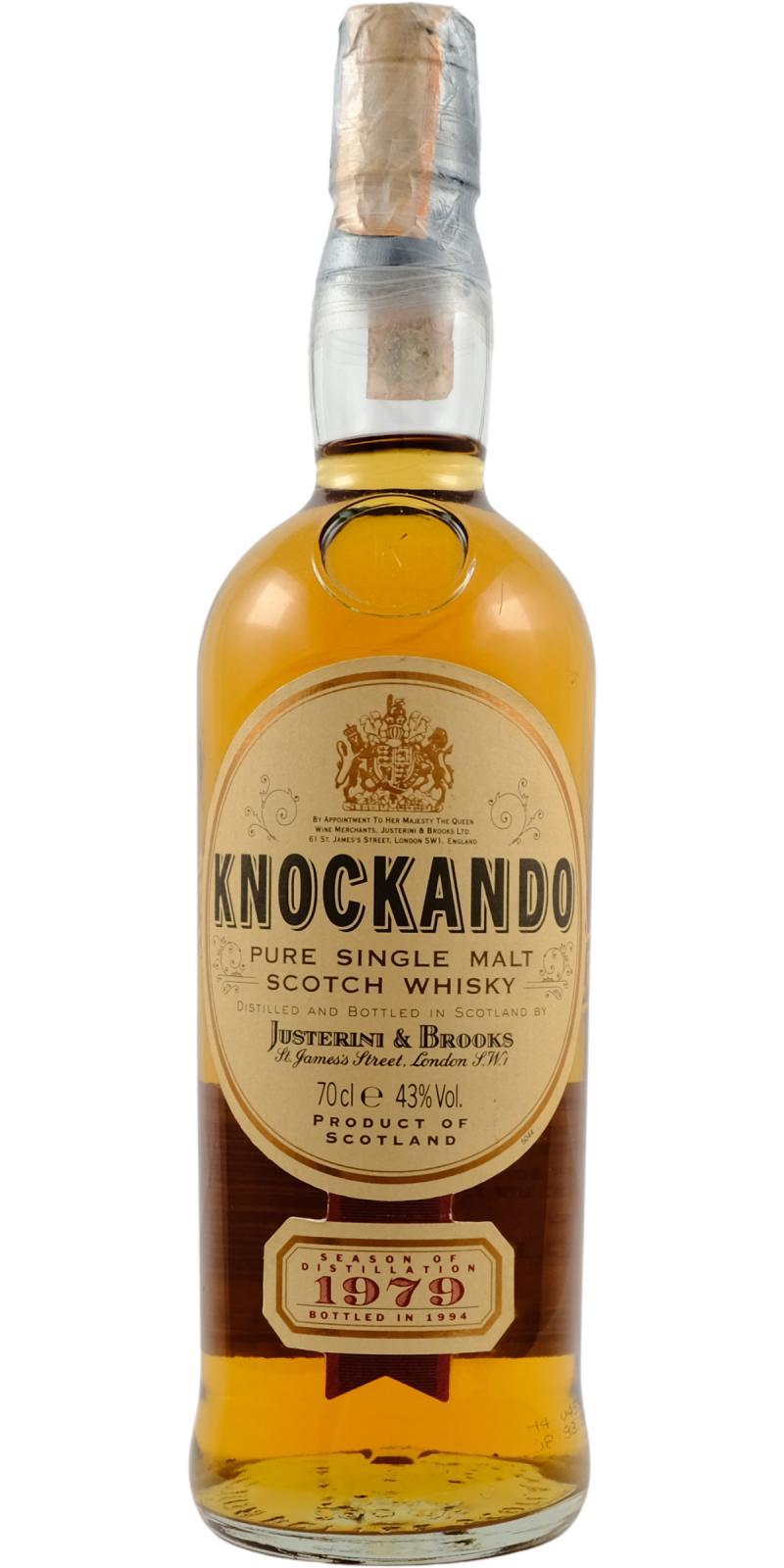 Knockando 1979  by Justerini & Brooks Ltd.