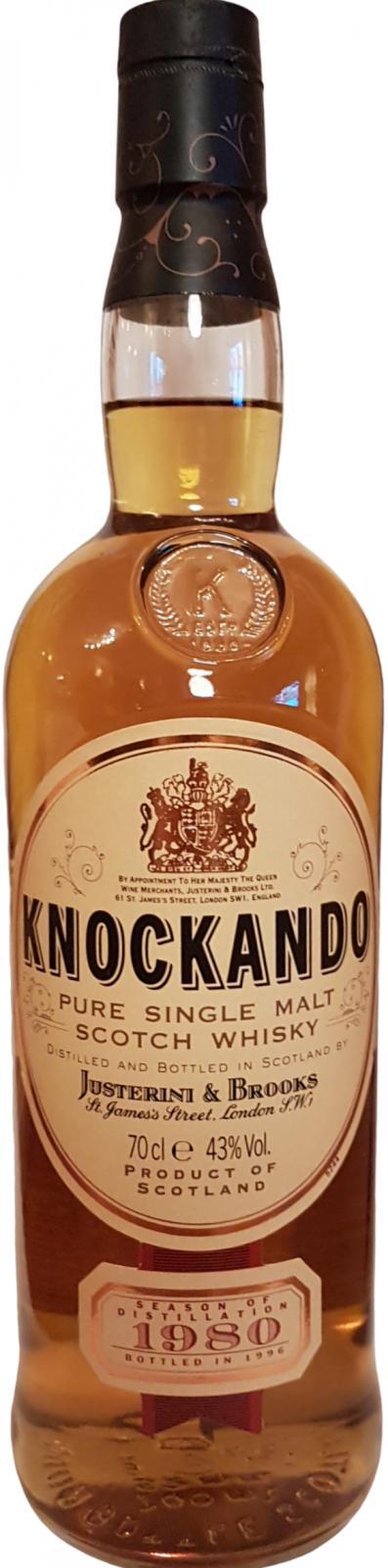 Knockando 1980  by Justerini & Brooks Ltd.