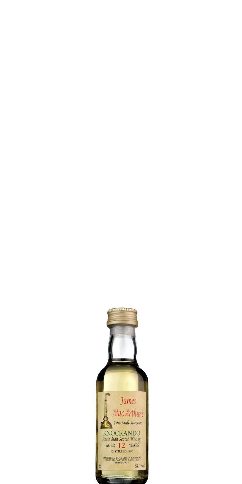 Knockando 1980 JM  Fine Malt Selection - Miniature