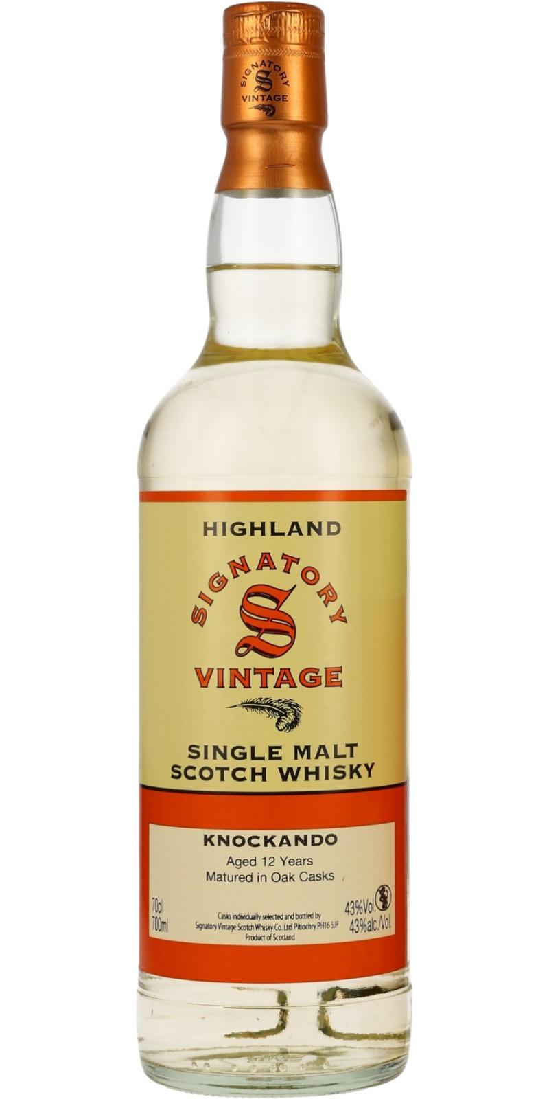 Knockando 12-year-old SV  Vintage Collection