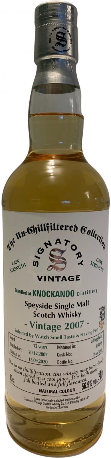 Knockando 2007 SV  The Un-Chillfiltered Collection - Cask Strength
