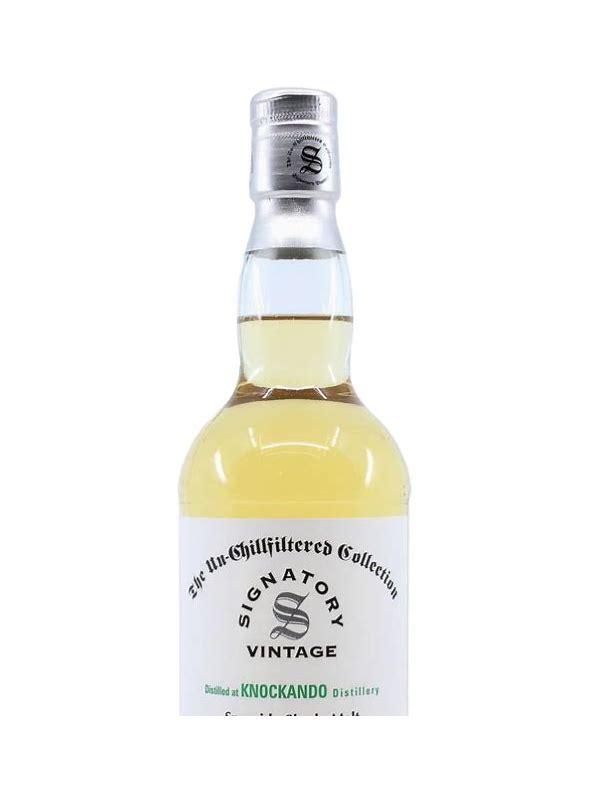 Knockando 2007 SV  The Un-Chillfiltered Collection