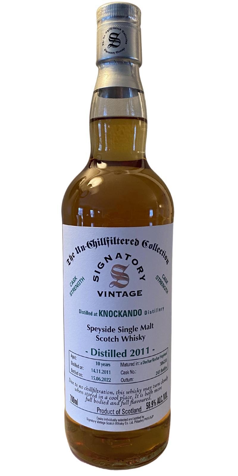 Knockando 2011 SV  The Un-Chillfiltered Collection - Cask Strength