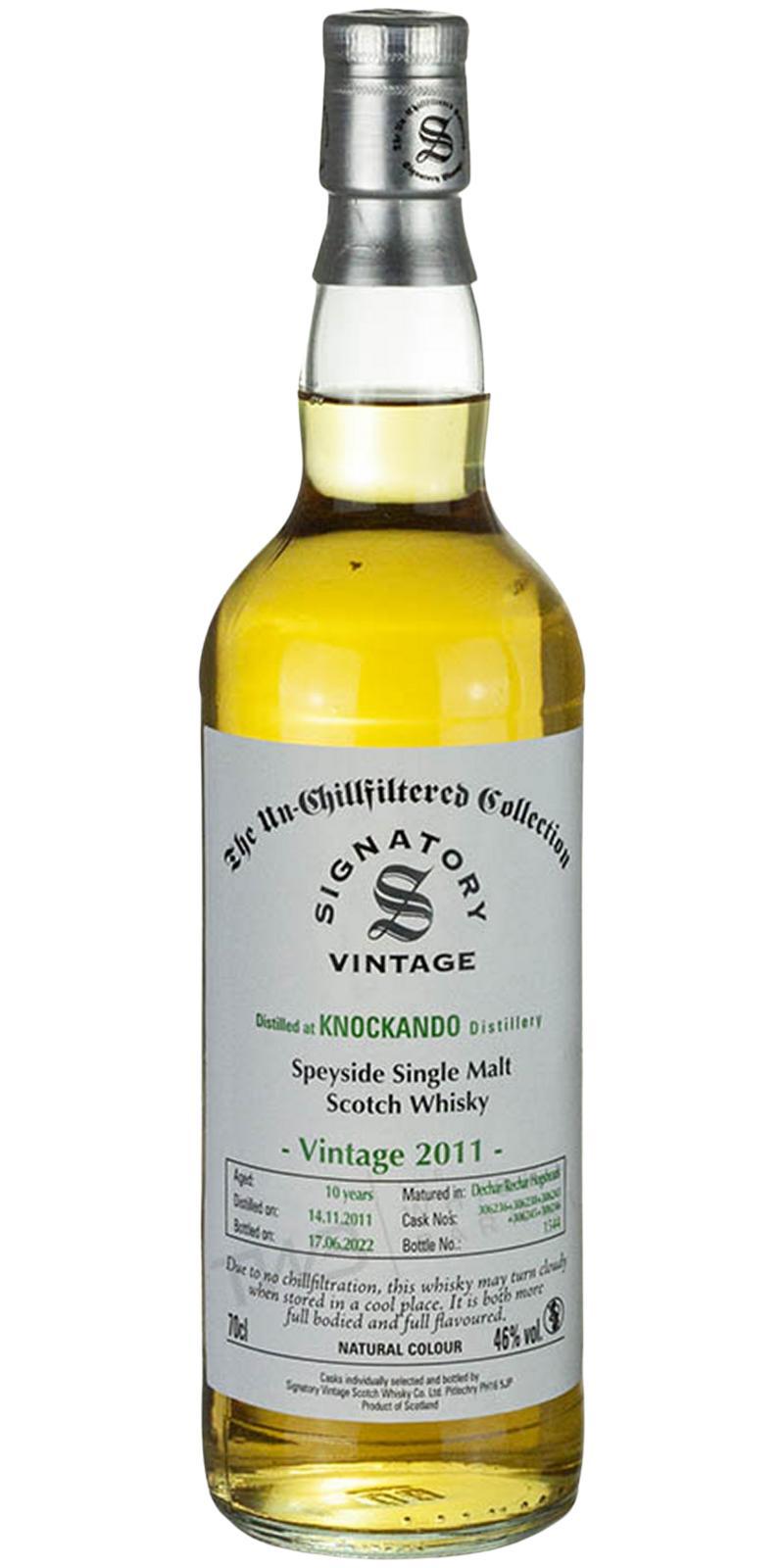 Knockando 2011 SV  The Un-Chillfiltered Collection