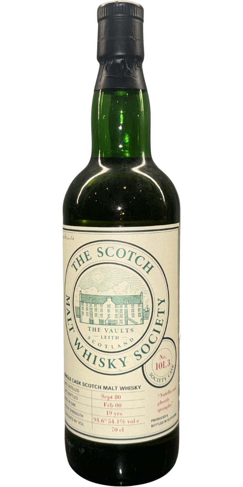 Knockando 1980 SMWS 101.3  Nutella and ghostly spangles