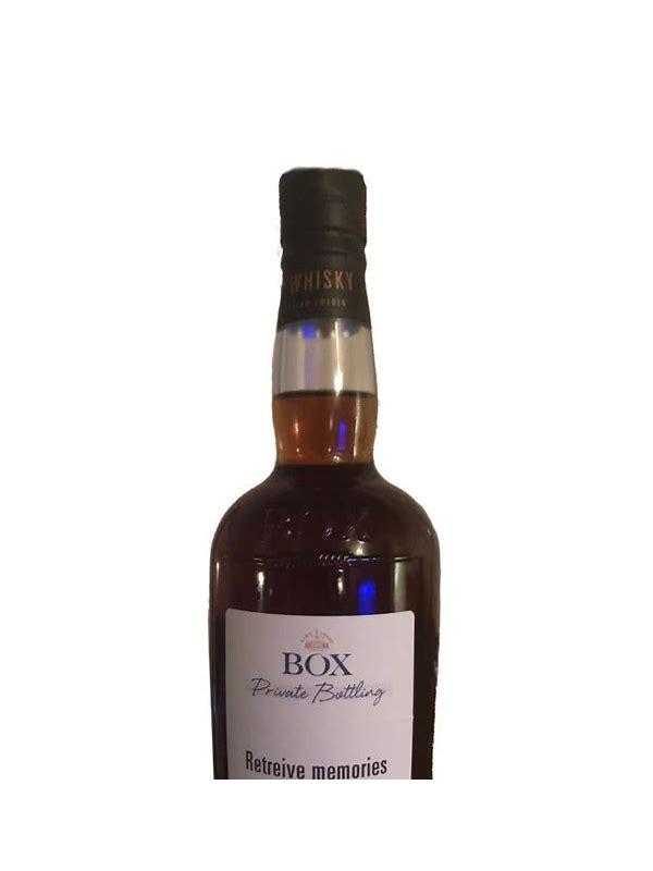 Box 2012 - Retreive memories  Private Bottling