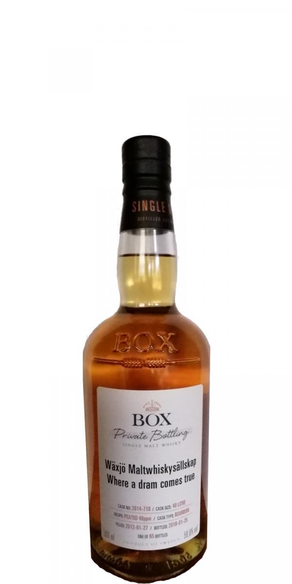 Box 2012 - Wäxjö Maltwhiskysällskap  Private Bottling