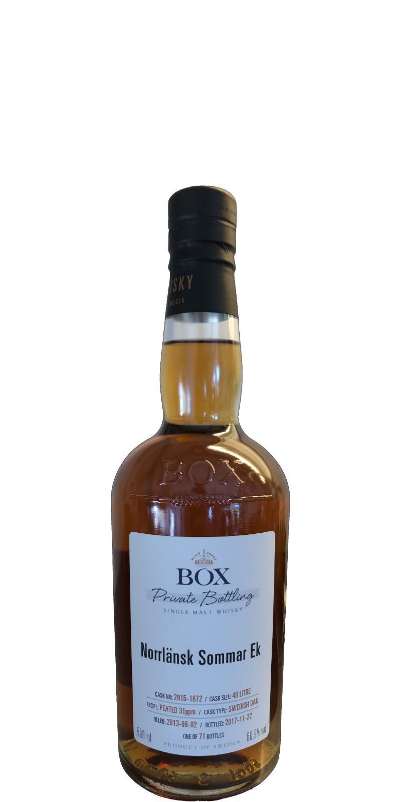 Box 2013  Private Bottling