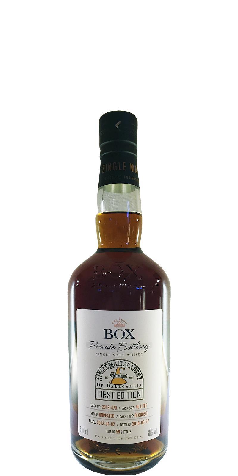 Box 2013  Private Bottling