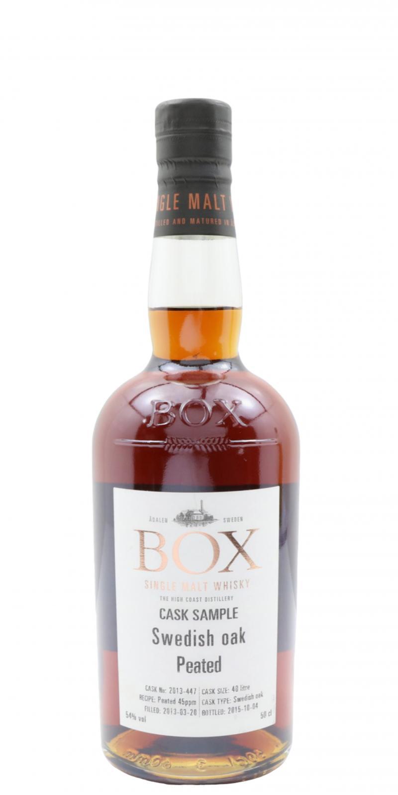 Box 2013 - Swedish Oak Peated  Cask Sample