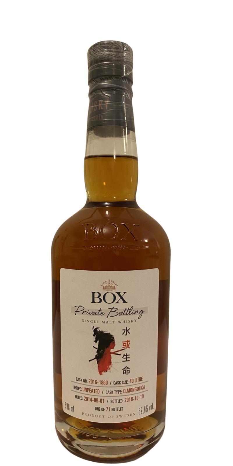 Box 2014  Private Bottling