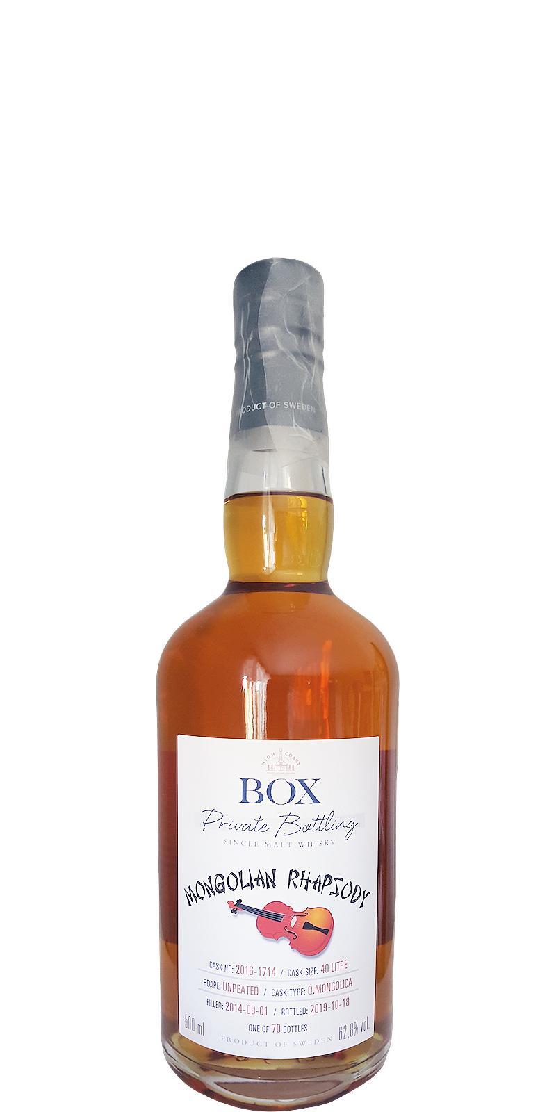 Box 2014 - Mongolian Rhapsody  Private Bottling