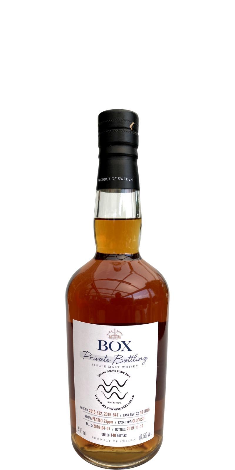 Box 2016  Private Bottling