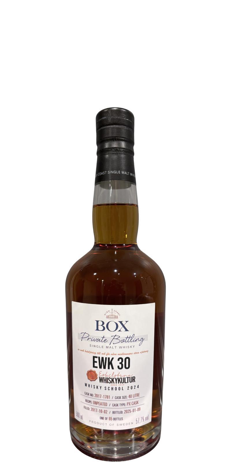 Box 2017  EWK 30 Whisky School 2024 - Private Bottling