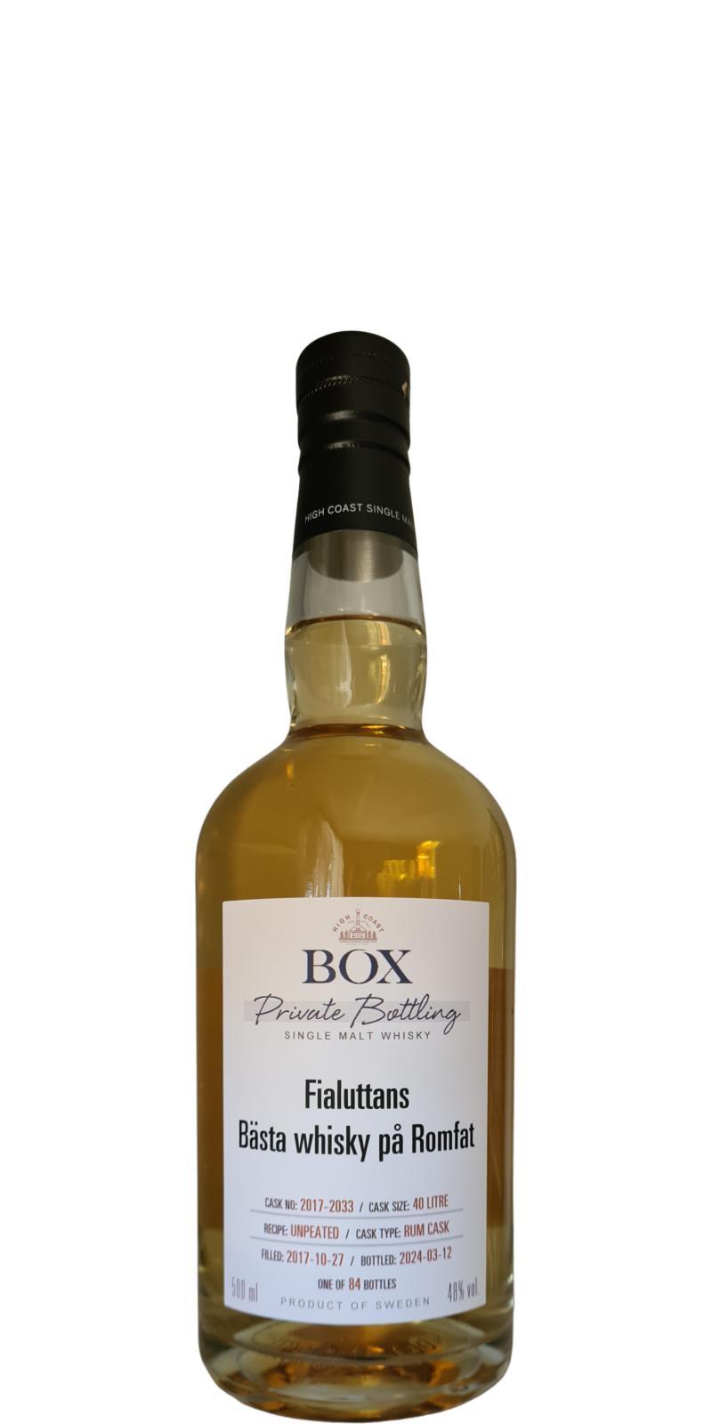 Box 2017  Private Bottling