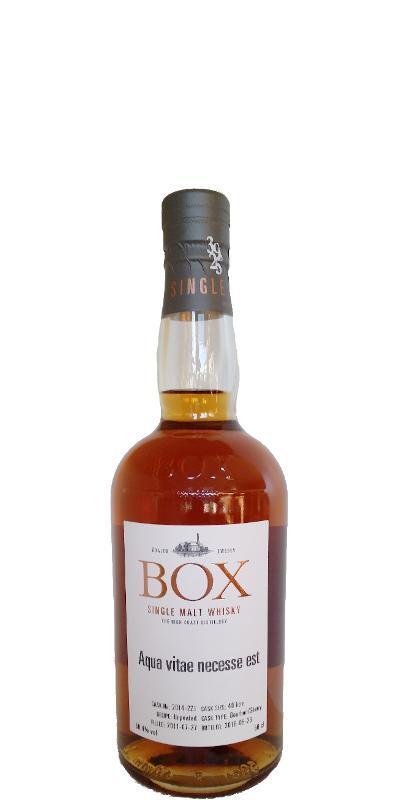 Box Aqua vitae necesse est  Private Cask Bottling