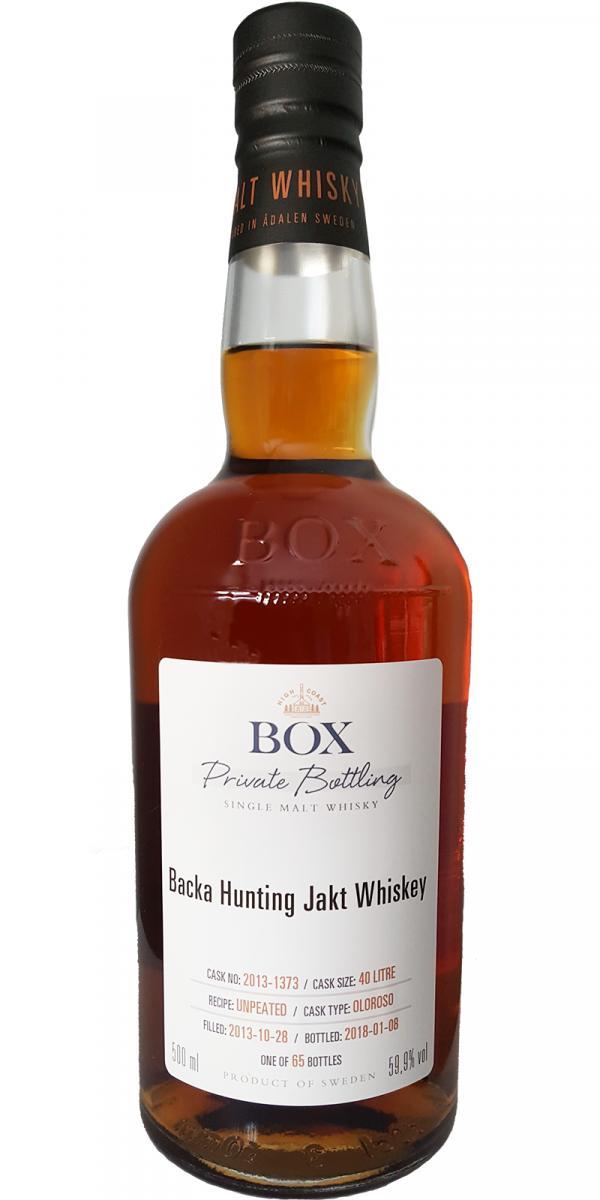 Box Backa Hunting Jakt Whiskey  Private Bottling