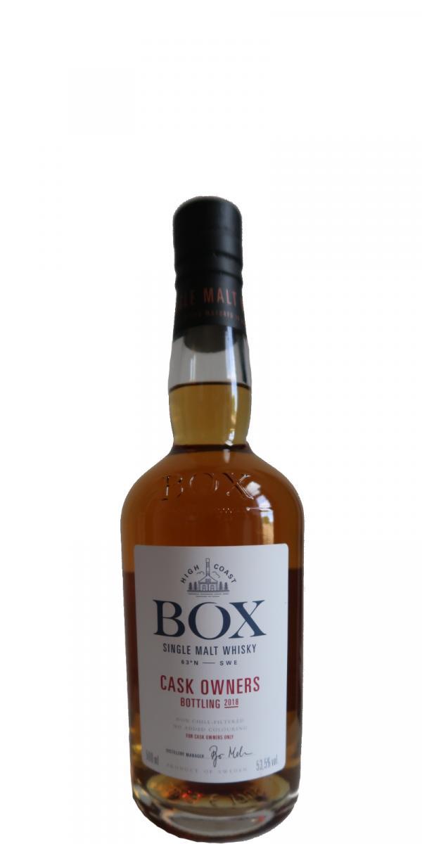 Box Cask Owners Bottling 2018