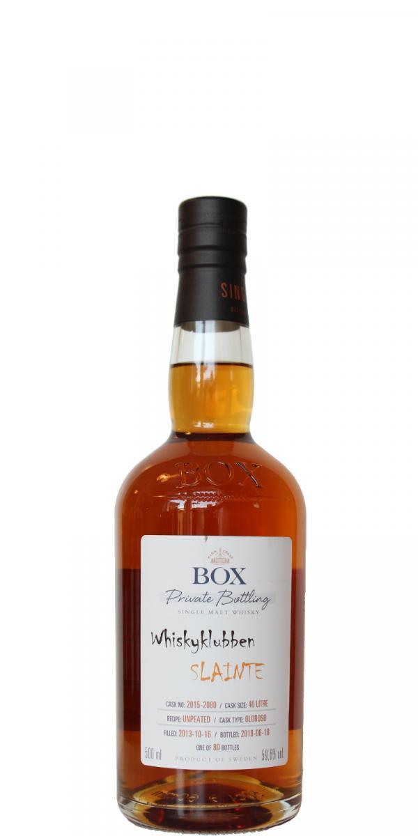Box 2013 WSla  Whiskyklubben Slainte
