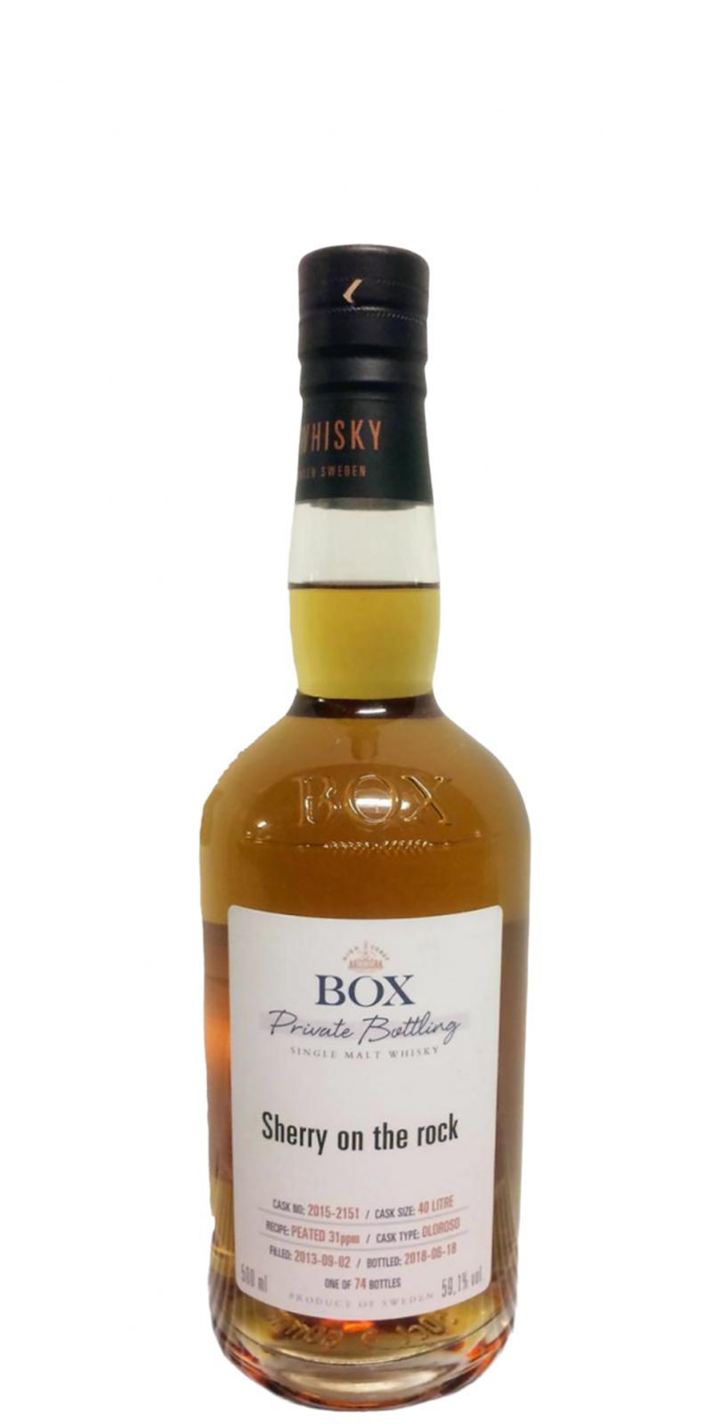 Box 2013 WSla  Sherry on the rock