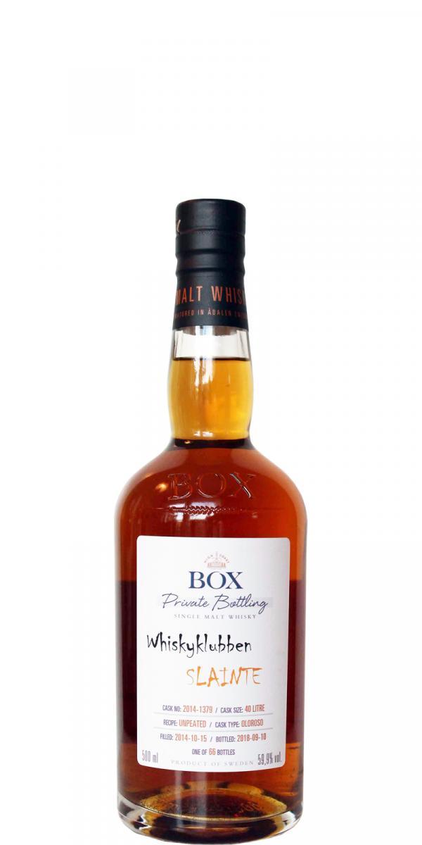 Box 2014 WSla  Whiskyklubben Slainte
