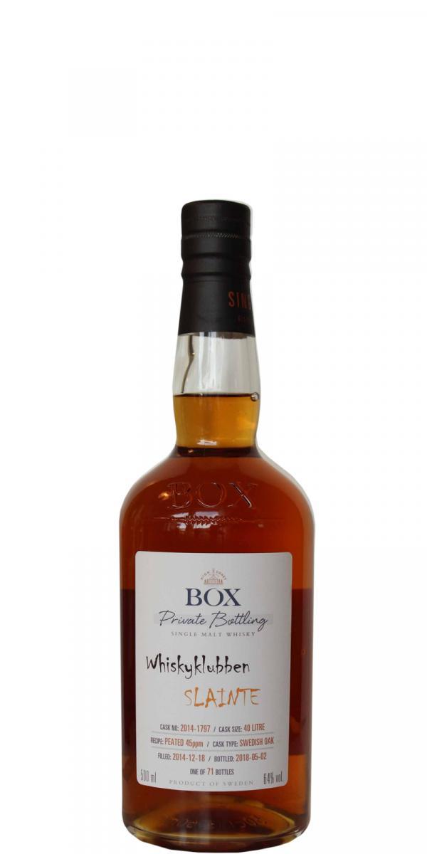 Box 2014 WSla  Whiskyklubben Slainte