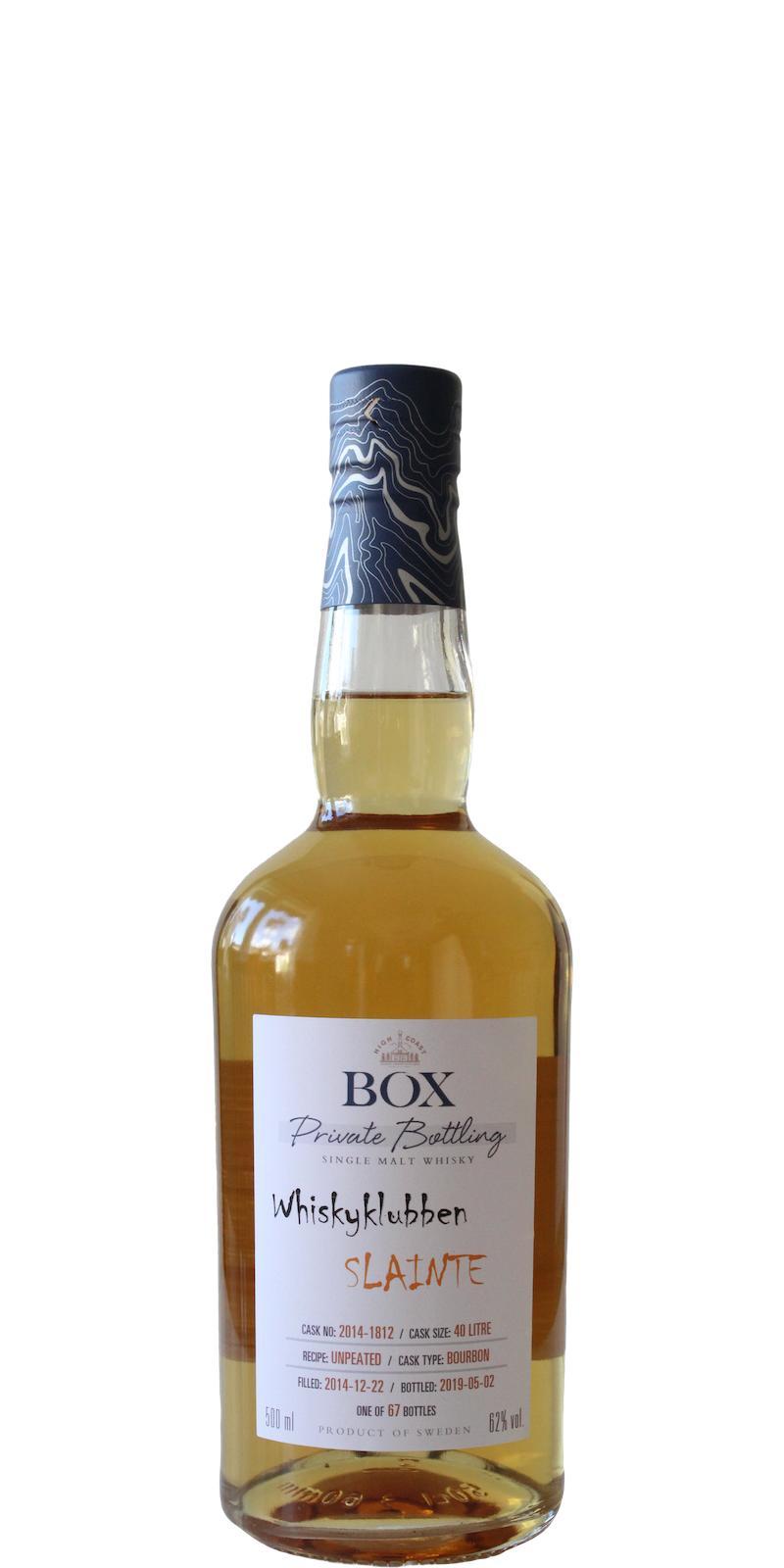 Box 2014 WSla  Whiskyklubben Slainte