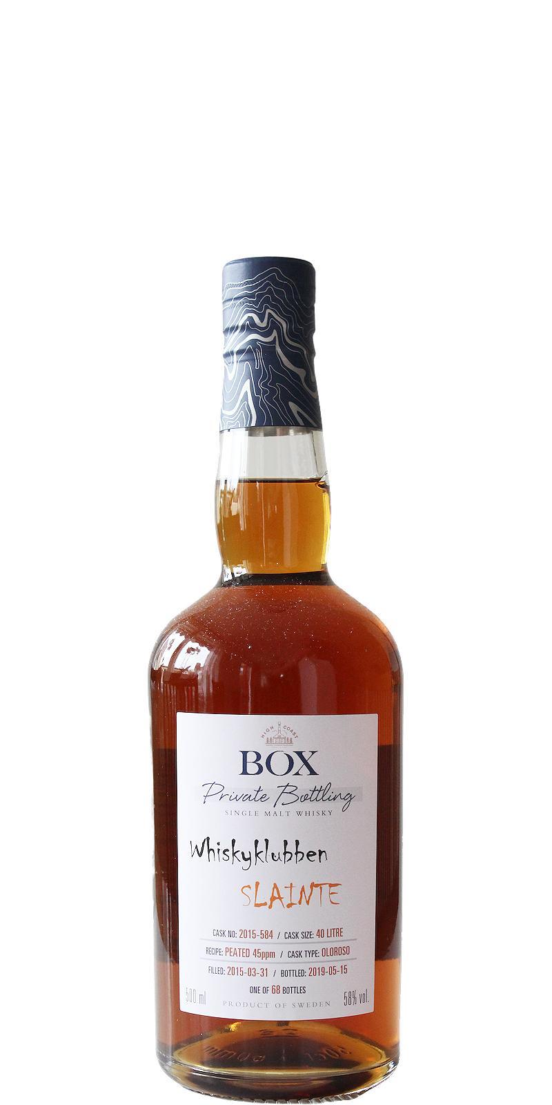 Box 2015 WSla  Whiskyklubben Slainte