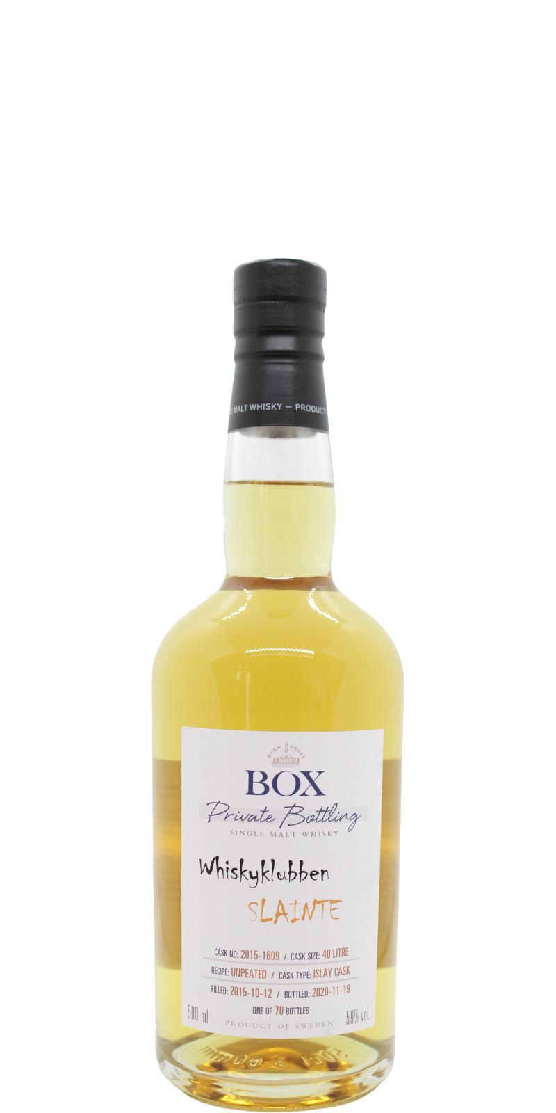 Box 2015 WSla  Whiskyklubben Slainte