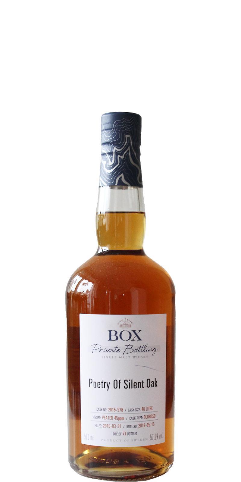 Box 2015 WSla  Poetry Of Silent Oak