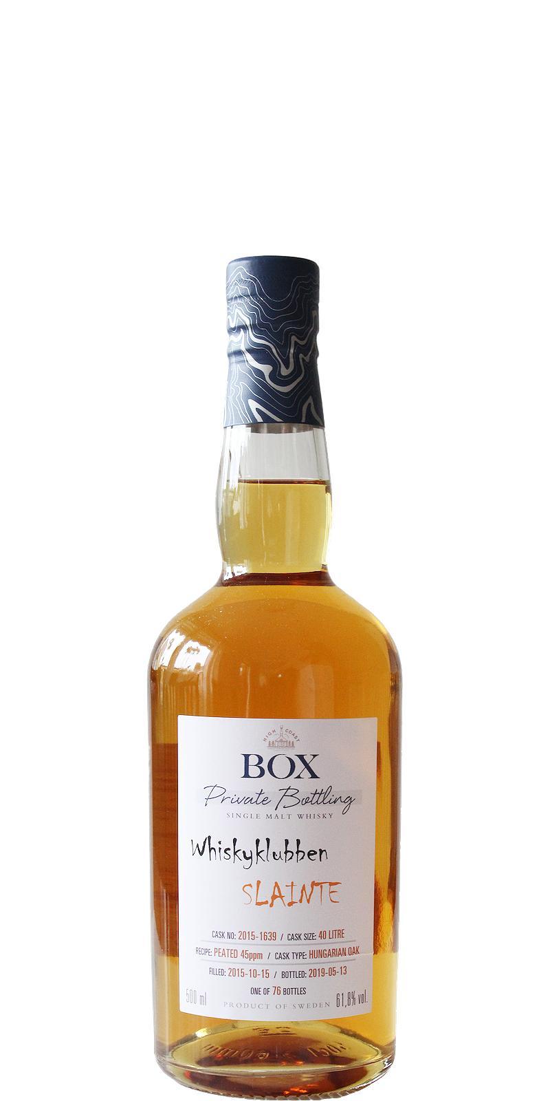 Box 2015 WSla  Whiskyklubben Slainte