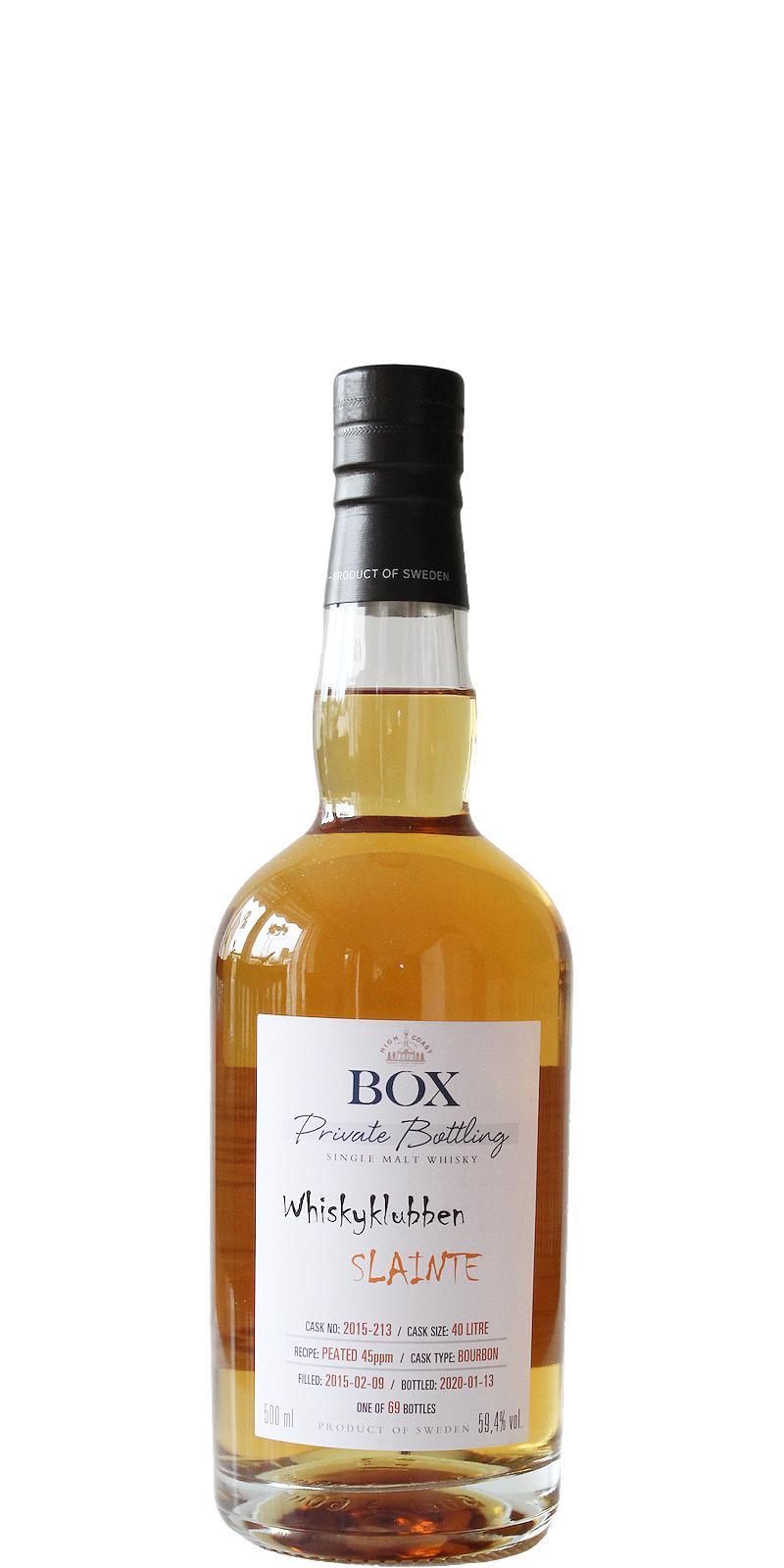 Box 2015 WSla  Whiskyklubben Slainte