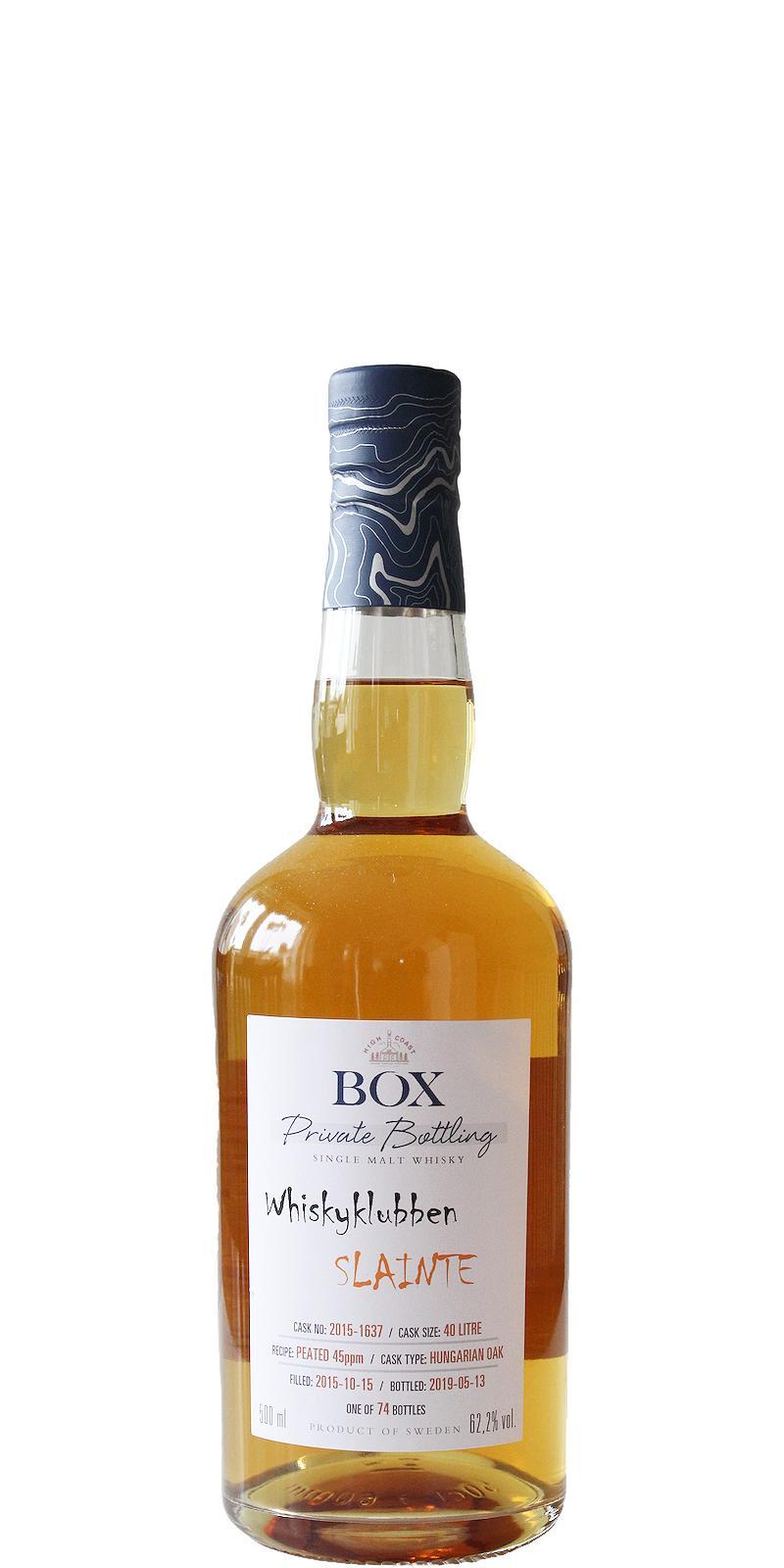 Box 2015 WSla  Whiskyklubben Slainte