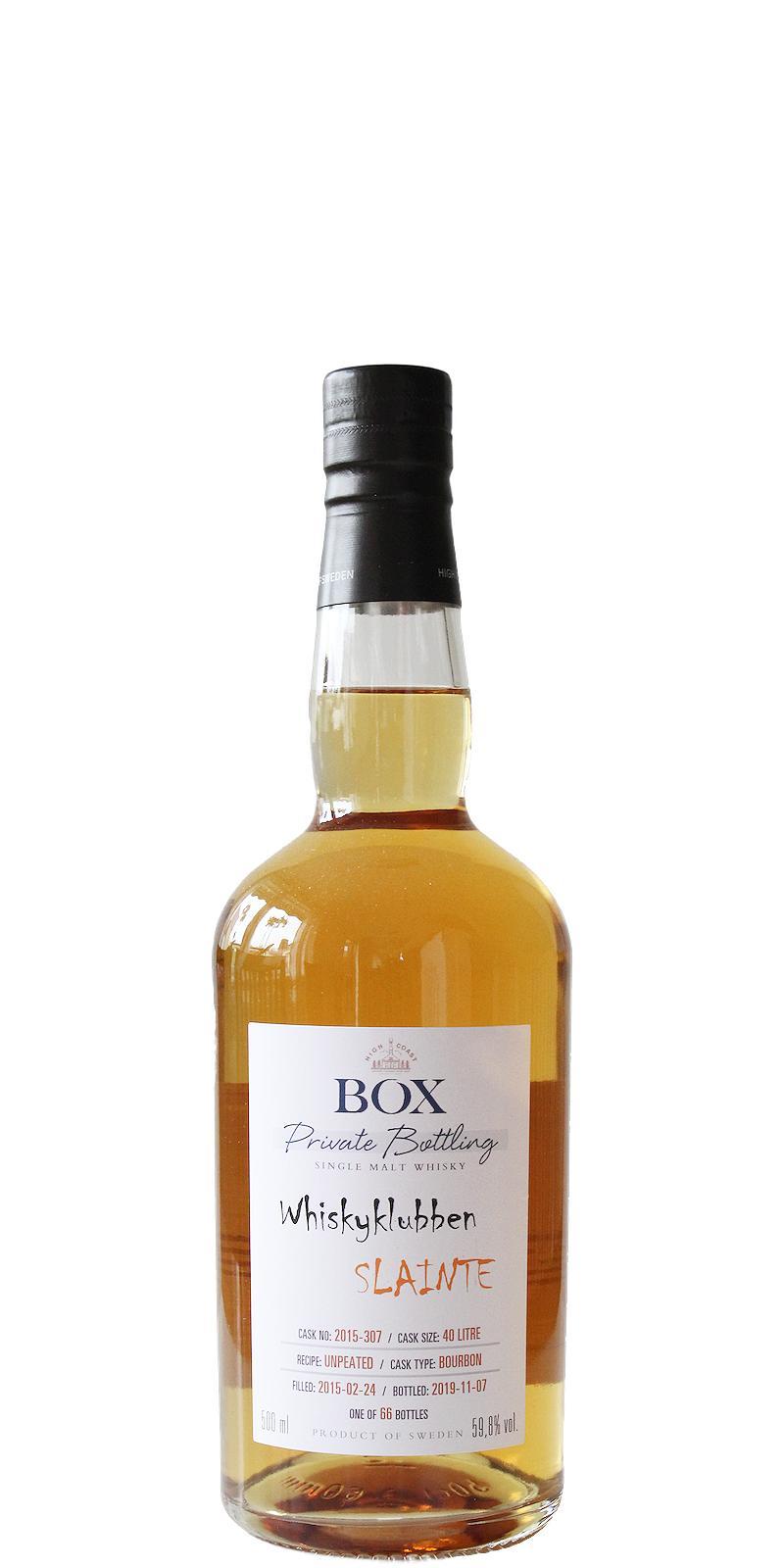 Box 2015 WSla  Whiskyklubben Slainte