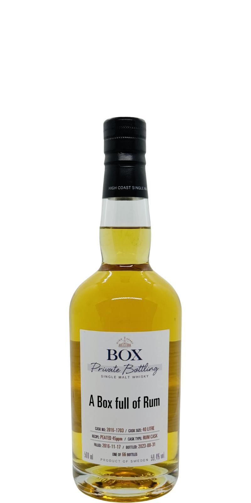 Box 2016 WSla  A Box Full of Rum