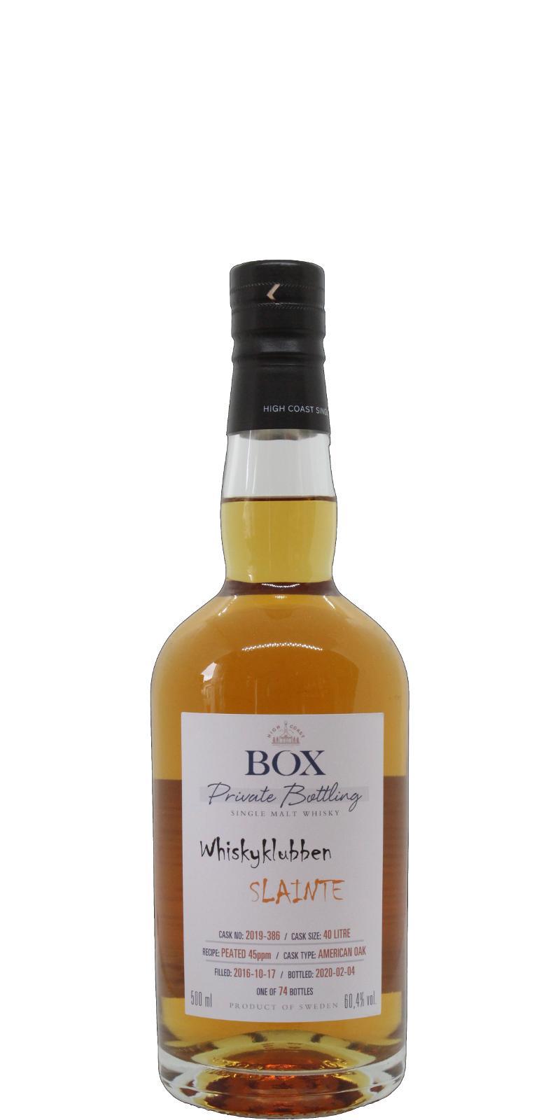 Box 2016 WSla  Whiskyklubben Slainte