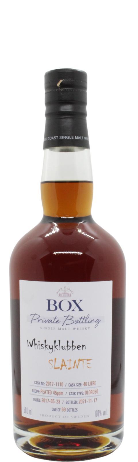 Box 2017 WSla  Whiskyklubben Slainte