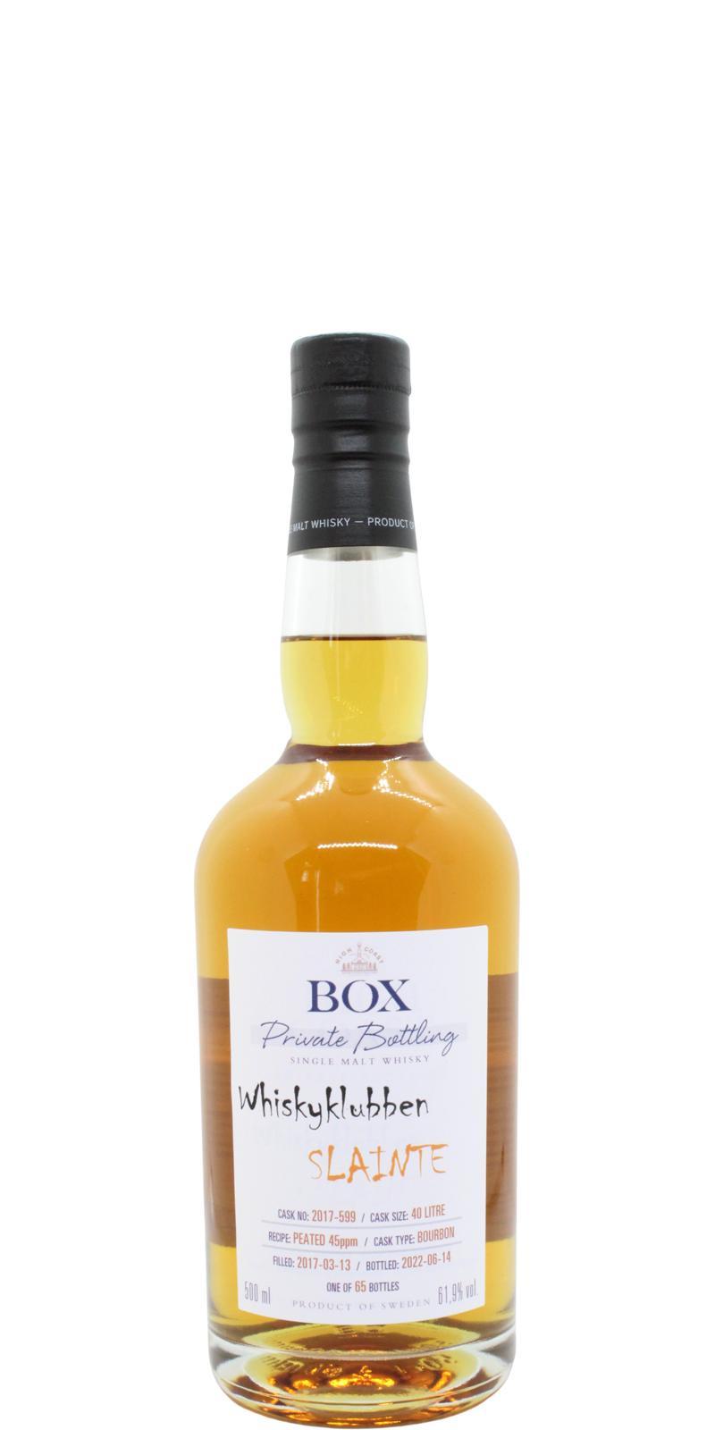 Box 2017 WSla  Whiskyklubben Slainte