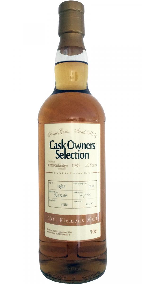 Cameronbridge 1984  Cask Owners Selection