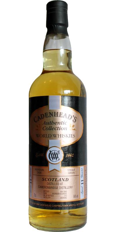 Cameronbridge 11-year-old CA  Authentic Collection - World Whiskies
